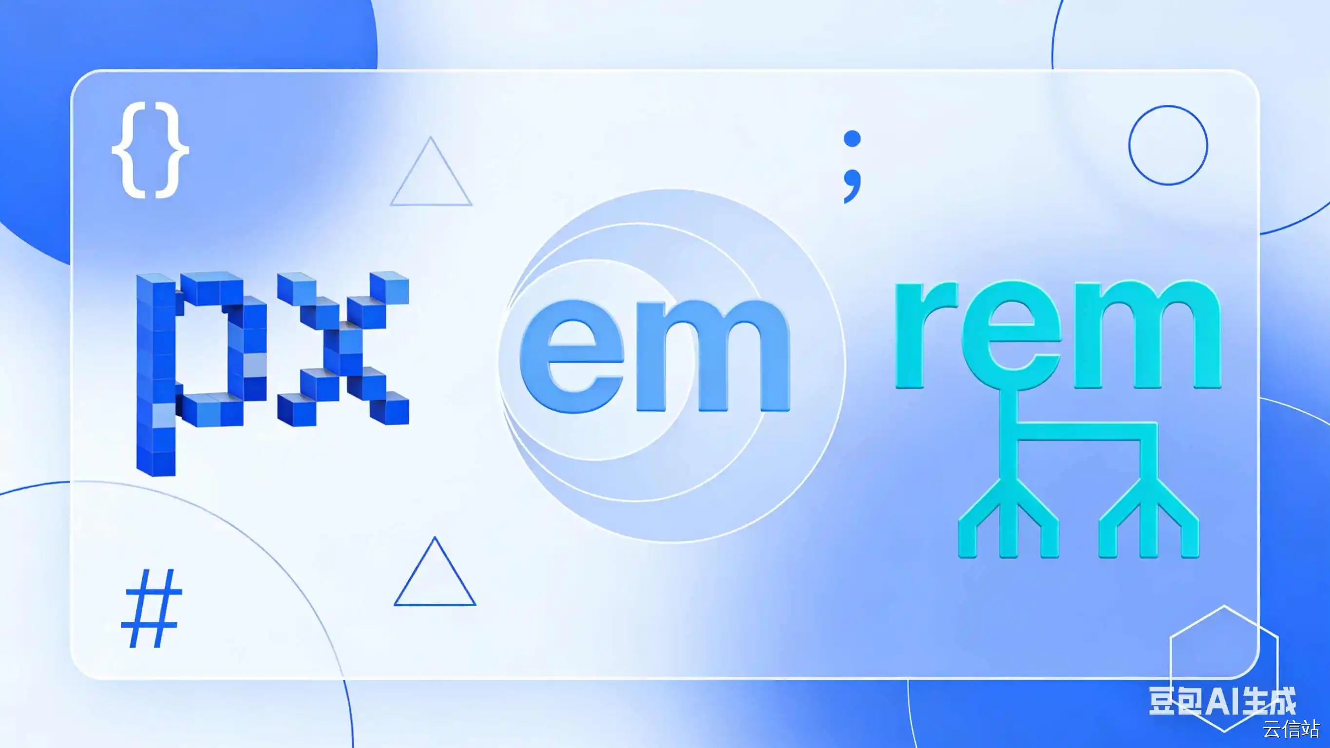 CSS 字体与尺寸单位：px、em、rem